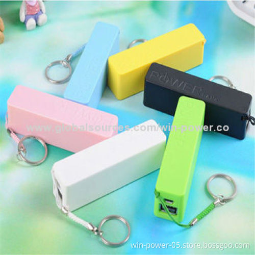Promotional Power Bank with CE, FCC, RoHS Marks, 2,200mAh at 3.7V Capacity